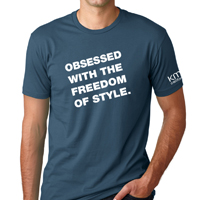 Obsessed Mens Tee - Indigo